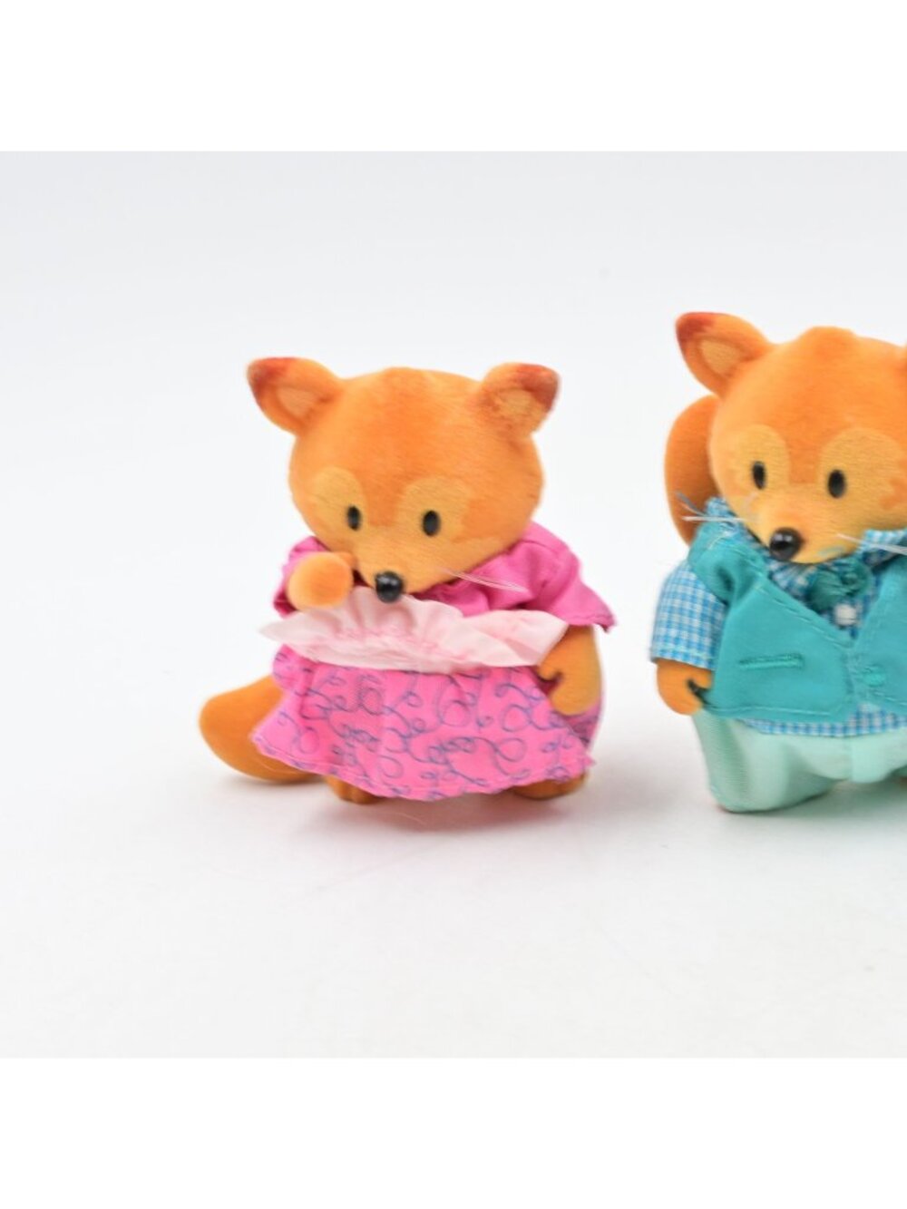 Li'l Woodzeez Animal Figures Lot of 8 Owls Foxes Rabbits Flocked Dollhouse Toys - Picture 9 of 10